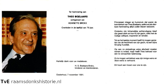Theo Boelaars Henriette S. Brokx