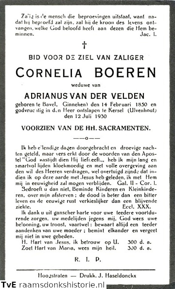 Cornelia Boeren Adrianus van der Velden
