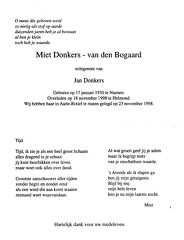 Miet van den Bogaard Jan Donkers