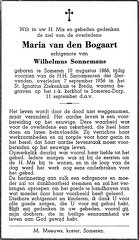 Maria van den Bogaart Wilhelmus Sonnemans