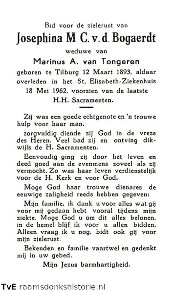 Josephina M.C. van den Bogaerdt Marinus A van Tongeren