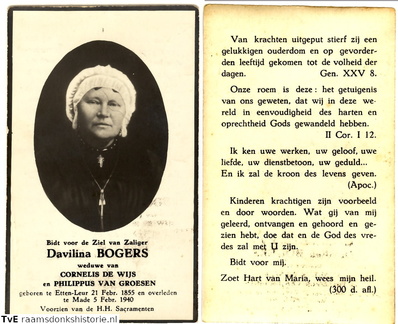 Davilina Bogers Cornelis de Wijs Philippus van Groesen