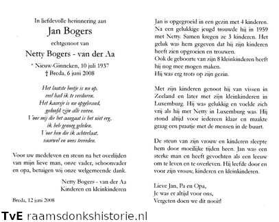 Jan Bogers Netty van der Aa