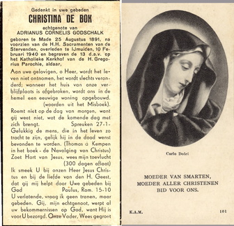 Christina de Bok Adrianus Cornelis Godschalk