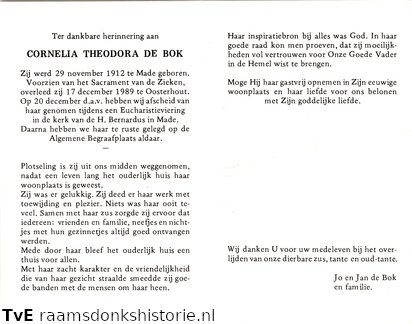 Cornelia Theodora de Bok