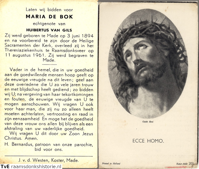 Maria de Bok Huibertus van Gils