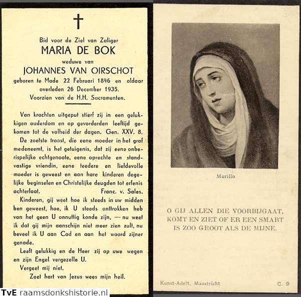 Maria de Bok Johannes van Oirschot