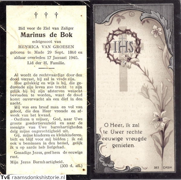 Marinus de Bok Henrica van Groesen