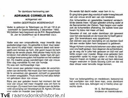 Adrianus Cornelis Bol Maria Geertruida Moerenhout