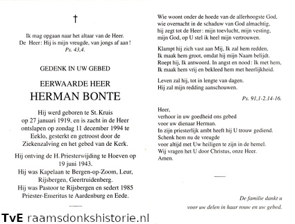 Herman Bonte priester