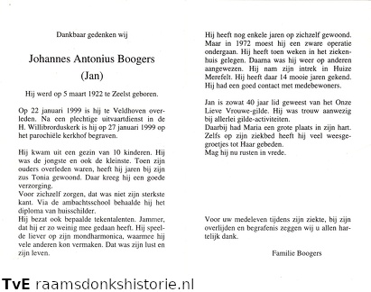 Johannes Antonius Boogers