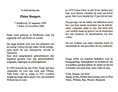 Pieter Boogers (vr) Corry van Geel