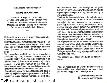 Rinus Boomaars A. Haarbosch