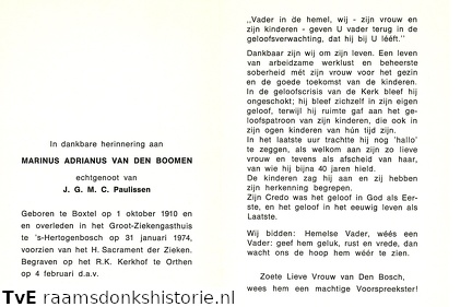 Marinus Adrianus van den Boomen J.G.M.C. Paulissen