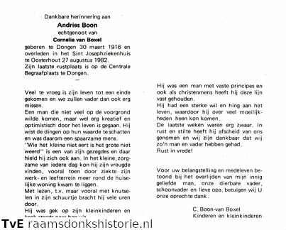 Andries Boon Cornelia van Boxel