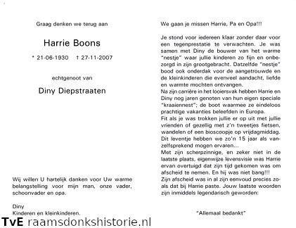 Harrie Boons Diny Diepstraten