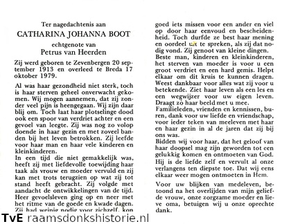 Catharina Johanna Boot Petrus van Heerden