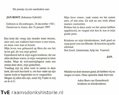 Johannes Gabriël Boot Adrie van Oosterbosch