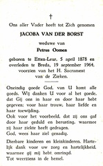 Jacoba van der Borst Petrus Oomen