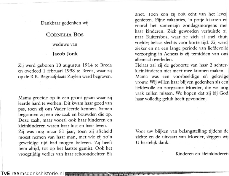 Cornelia Bos Jacob Jonk