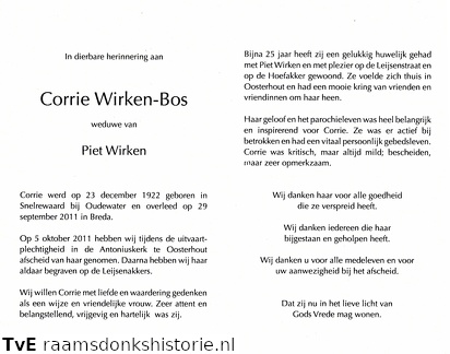 Corrie Bos Piet Wirken
