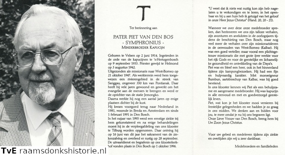 Piet van den Bos priester