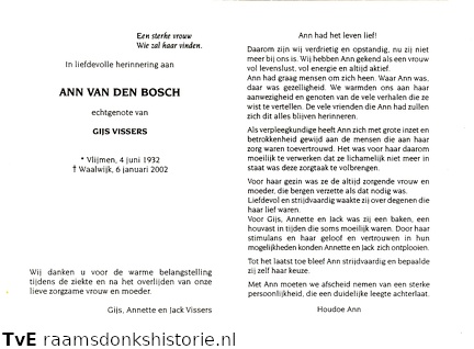 Ann van den Bosch Gijs Vissers