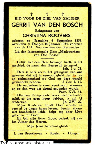 Gerrit van den Bosch Christina Roovers