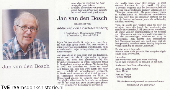 Jan van den Bosch Addie Razenberg