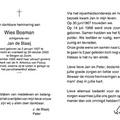 Wies Bosman Jan de Blaaij