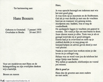 Hans Bossers