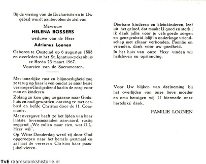 Helena Bossers Adrianus Loonen