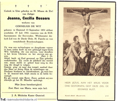 Joanna Cecilia Bossers Cornelius de Wit