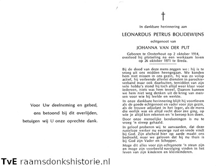 Leonardus Petrus Boudewijns Johanna van der Put