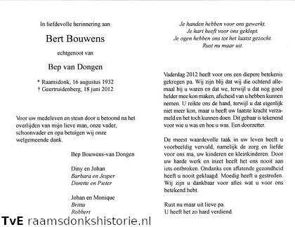 Bert Bouwens Bep van Dongen