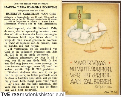 Marina Maria Johanna Bouwens Hubertus Cornelius van Gils