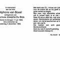 Alphons van Boxel Josepha  du Bois