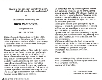 Nico van Boxel Nellie Oome