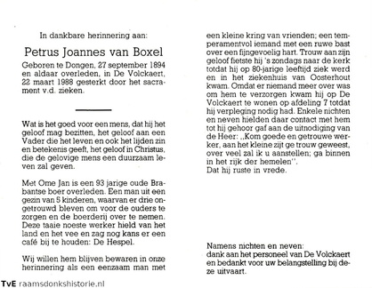 Petrus Joannes van Boxel