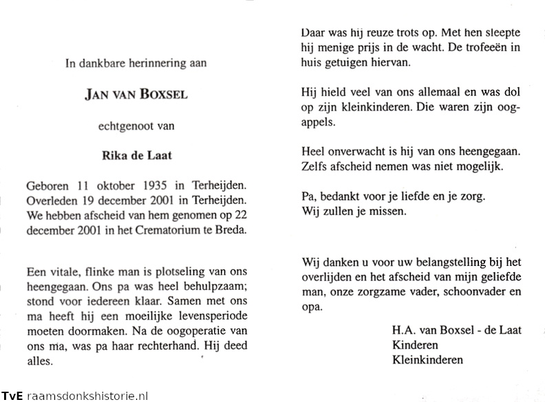 Jan van Boxsel Rika de Laat