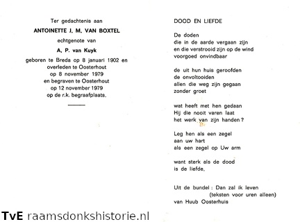 Antoinette J.M. van Boxtel A.P. van Kuyk
