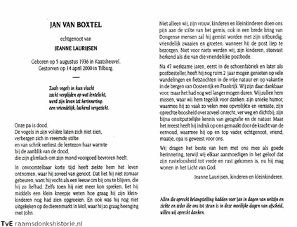 Jan van Boxtel Jeanne Laurijsen