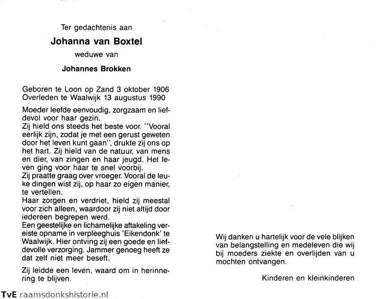 Johanna van Boxtel Johannes Brokken