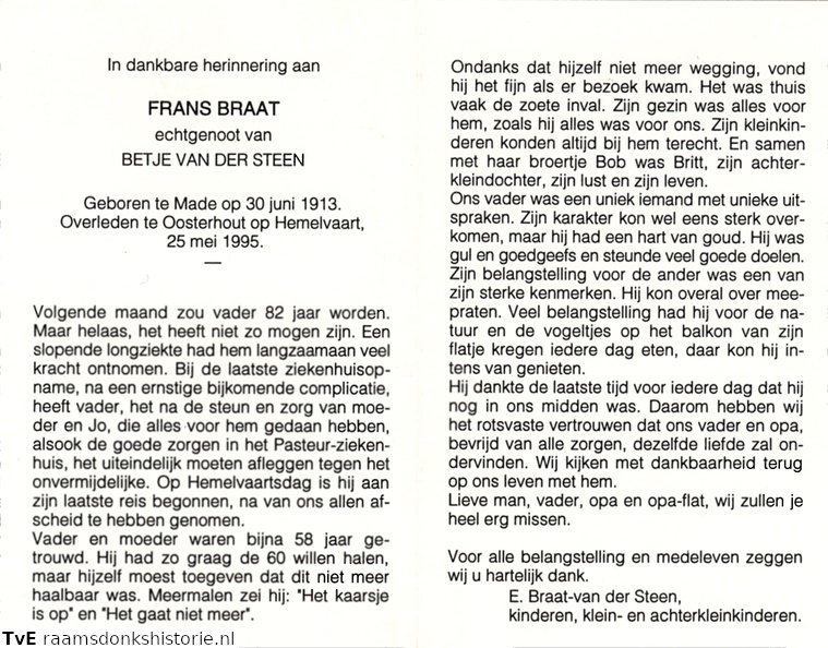 Frans Braat Betje van der Steen