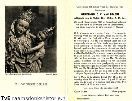 Wilhelmina C.C. van Braght Willem A.M. Bos