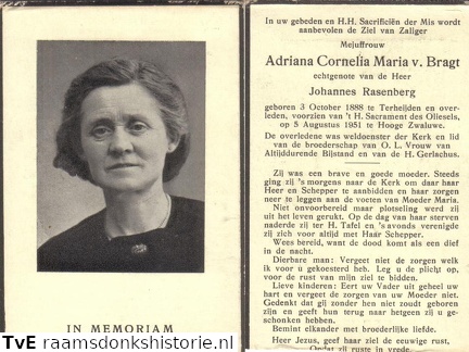 Adriana Cornelia Maria van Bragt Johannes Rasenberg