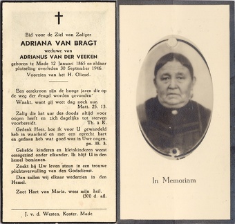 Adriana van Bragt Adrianus van der Veeken