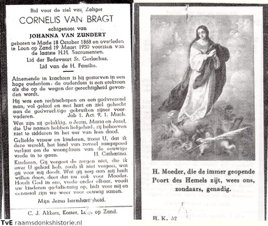 Cornelis van Bragt Johanna van Zundert
