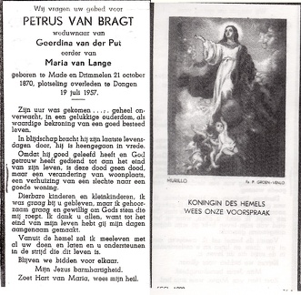 Petrus van Bragt Geerdina van der Put Maria van Lange