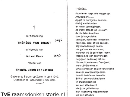 Thérèse van Bragt Jan van Kaam